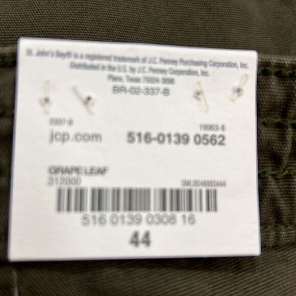 St. John’s Bay Deep Olive green shorts size 44 NWT - Picture 9 of 11